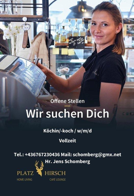 Platzhirsch Cafe Bewerbung Küche Juni 26